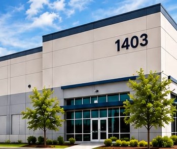 Alvian Logistics warehouse building at 1403 Gillingham Lane